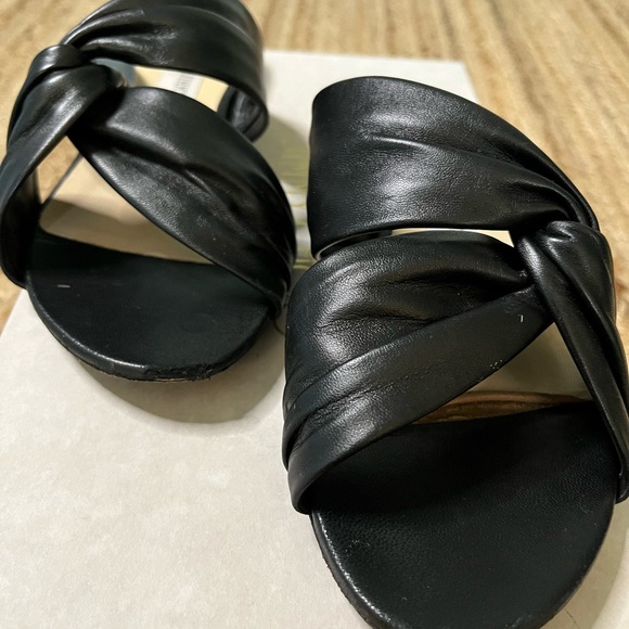 Jimmy Choo Lela Flat Black Sandals, size 38 - Picture 3 of 6